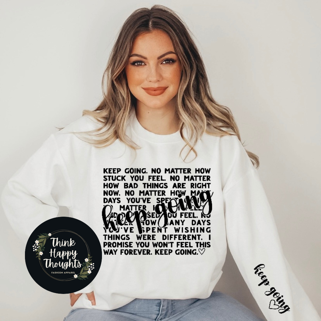 Keep Going - no matter... (dark print)