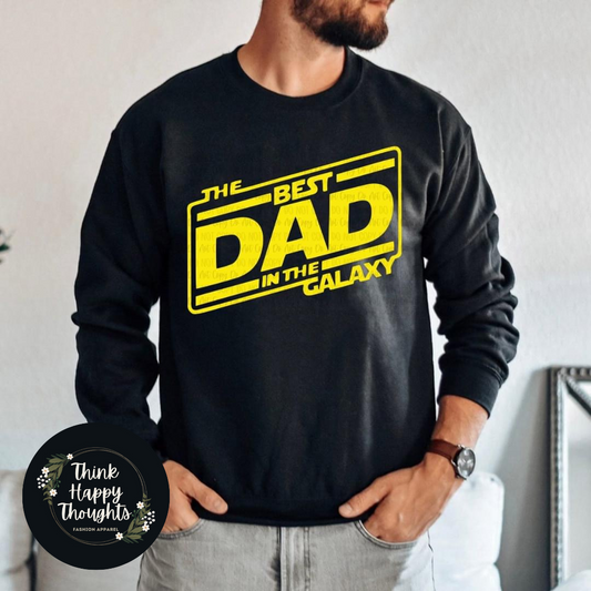 BEST DAD IN THE GALAXY (yellow print)