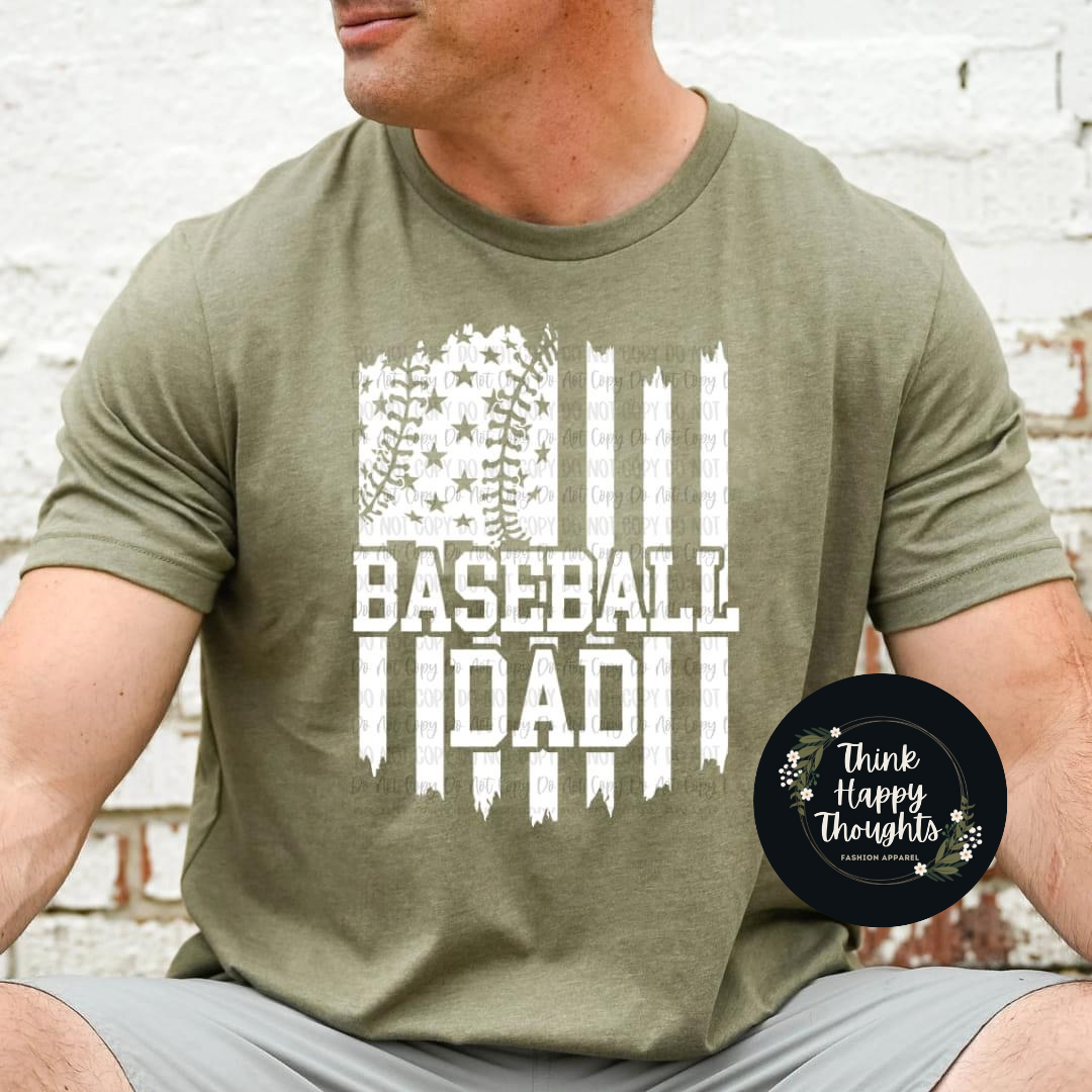 Baseball Dad (white print)