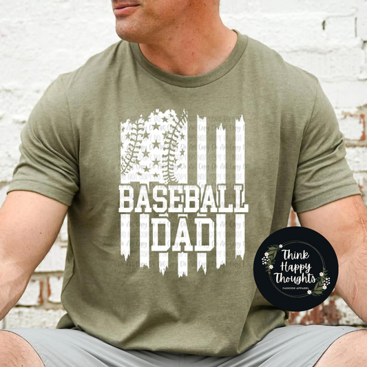 Baseball Dad (white print)