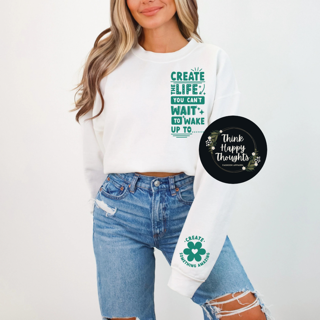 Create Something Amazing (green print)