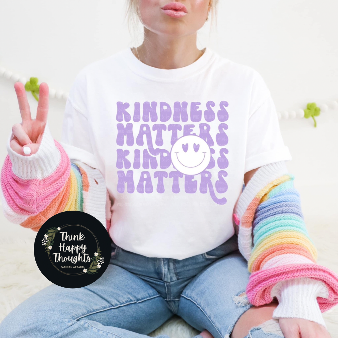 Kindness Matters (lavender print)