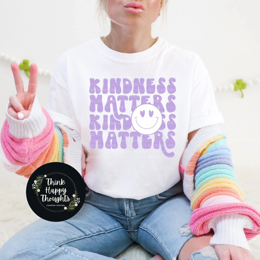 Kindness Matters (lavender print)