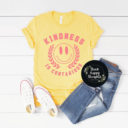 Kindness is Contagious (coral print)