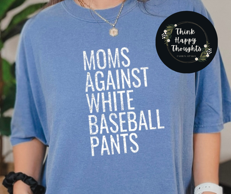 moms against white baseball pants